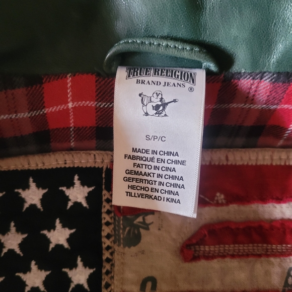 True Religion lambskin moto jacket - Picture 8 of 11